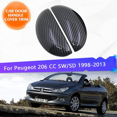 Chrom Auto Türgriff Abdeckung Trim Für Peugeot 206 CC SW SD 206 + 207 Limousine Compact Brasil 207i Set 1998 ~ 2013 Sets Auto