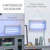 Mosquito Killer Lamp, Electric, 30 W, UV, 60 m² Coverage, 48.5 x 8.5 x 26.5 cm, Grey