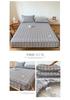 Sleeping grid all cotton color woven washed cotton grid sandwiched cotton bedding sheet
