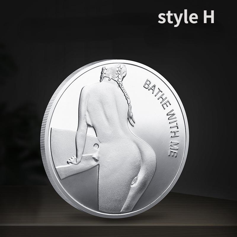 Mince Lucky Girl Zkuste své štěstí Mince Krása Pamětní mince Mince Sexy mince