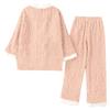 Women's Long-sleeved Flannel Thickened Warm Home Wear Cardigan Set For Outerwear