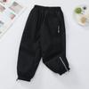 Boys Big Kids Loose Outdoor Windproof Solid Softshell Long Pants
