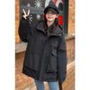 Large Size New Short Down Cotton-padded Hooded Casual Couple Tooling Cotton-padded Women's Jacket Jacket