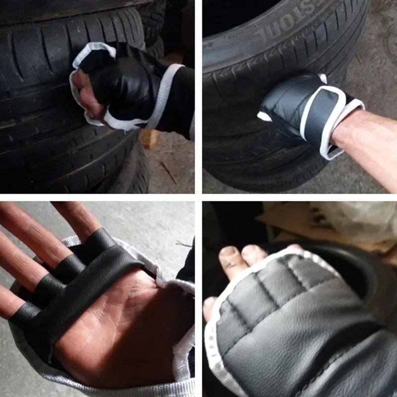 PU Leather Half Finger Boxing Gloves Martial Arts Training Gloves For Muay Thai Karate Kickboxing Workout Unisex Adult Youth