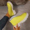 Fashion 2025 Autumn New Thick Sole Ankle Boots for Women Chunky High Heel Back Zipper Short Botines Casual Solid Round Toe Women Shoes