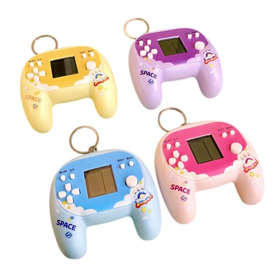 Mini Handheld Game Keychain Retro Joystick Toy Pendant for Bags Backpacks Creative Electronic Gadget Novelty Gift for Kids Teens Gamers