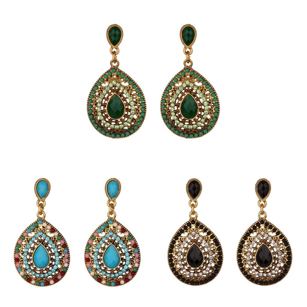 Elegant Pearl Water Drop Earrings With Rhinestone Accents For Formal Occasions And Gift Giving