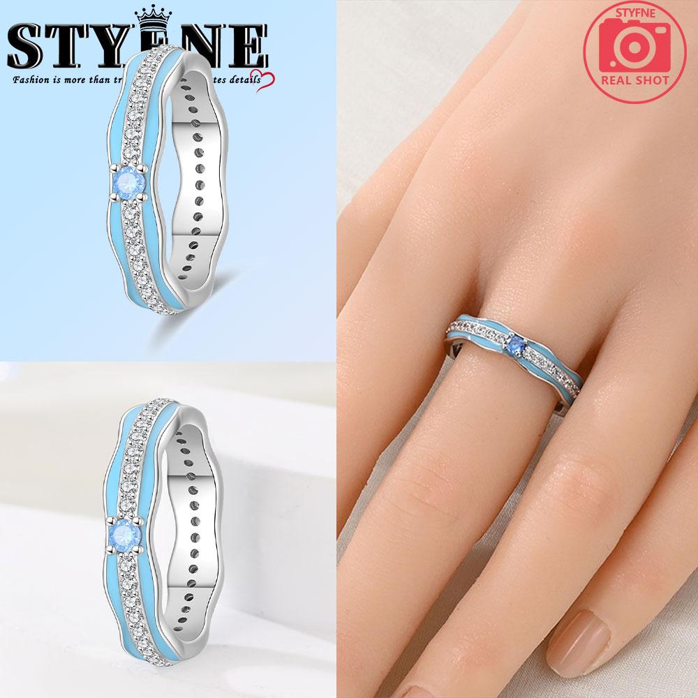 

Copper Metal Authentic Original Blue waves and starfish Ring Women s Anniversary Perfect Gift Engagement Rings Designed For Women Mens High Quality 9