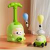 Luftbetriebenes Ballontier-Auto-Spielzeug mit Handpumpe 2-in-1 Cartoon-Schwein Dinosaurier Ente Robbe Ballonauto-Werfer Kleinkinder Jungen Mädchen Trägheitsfahrzeug Spielzeug