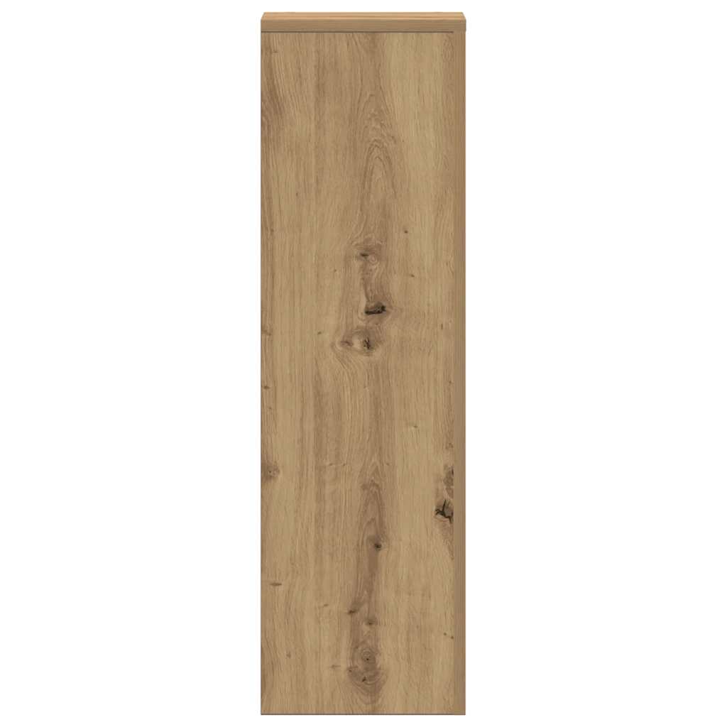 Plant Stand Set of 2 Artisan Oak Finish 25 x 25 x 80 cm Engineered Wood