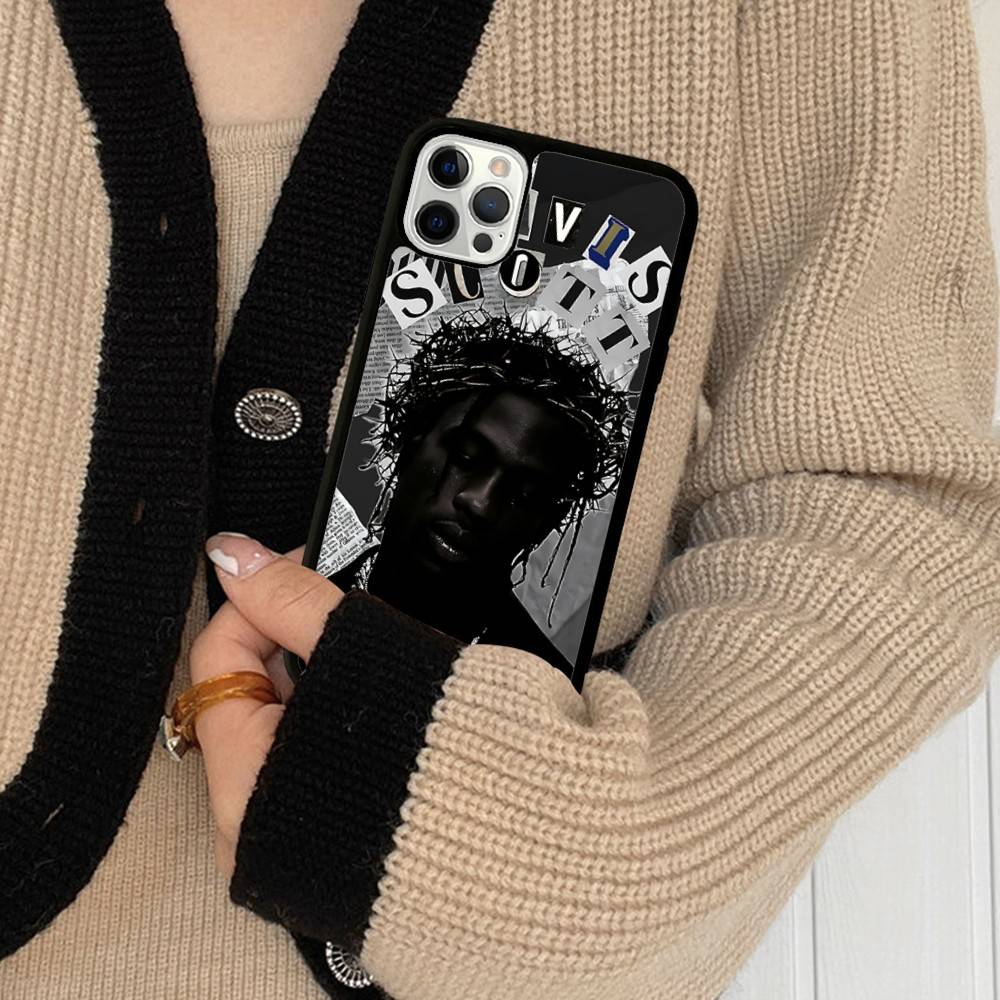 

T-Travis S-ScottS Singer For IPhone 17 16 Pro Max Air 15 14 13 12 Mini Plus 11 Hard PC+TPU Phone Back Cover iPhone 13