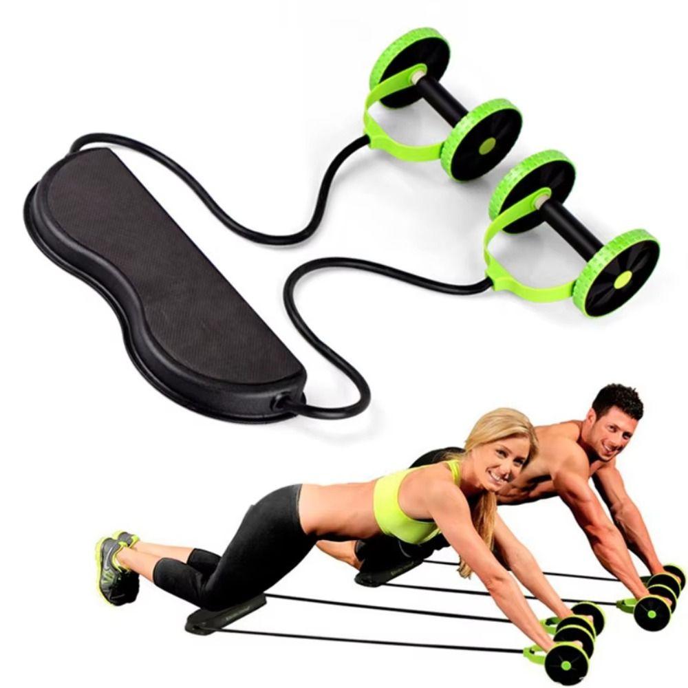Resistance Bands Ab Roller Knee Mat Abdominal Wheel Core Workout Equipment  Body Shaping