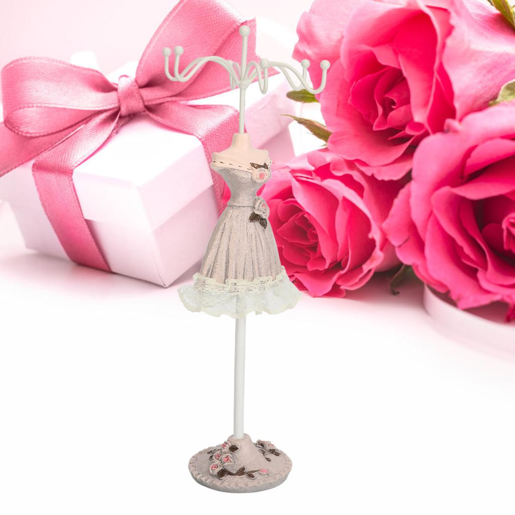 Mannequin Dress Jewelry Display Stand Model Dress Earrings Necklace Jewelry   Decorative Jewelry Doll Holder
