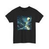 Unisex Adult T Shirt Moonlit River Forest Art Firefly Fun Designer Nature Camp