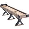 Tavolo da Shuffleboard da 11,5 piedi Set Gioco Combo 2 in 1 Shuffleboard e Bowling