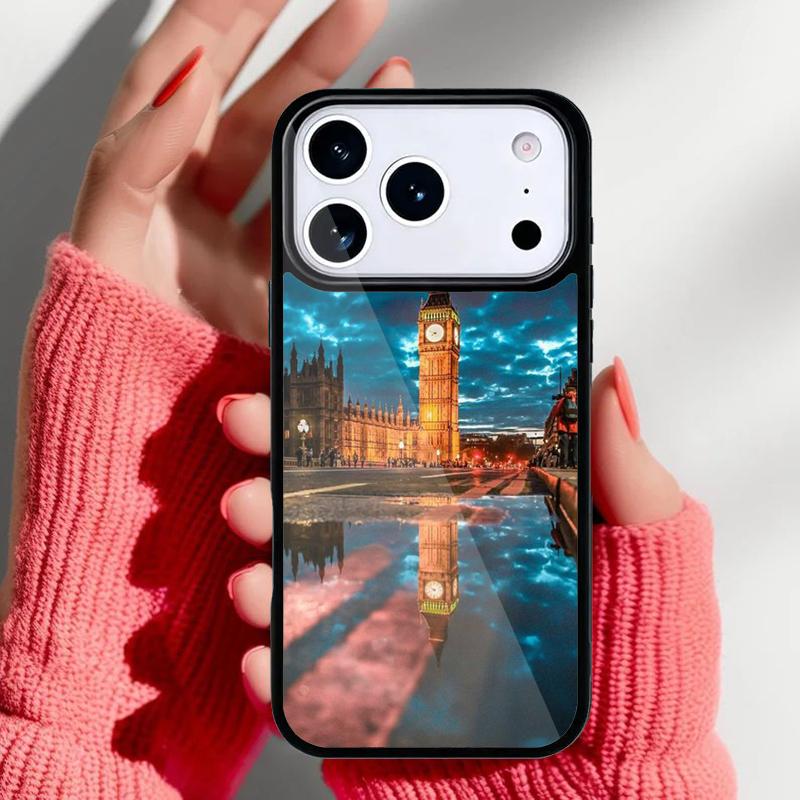 London Red Telephone Bus Big Ben Phone Case for iPhone 17 16 15 14 13 Pro Max Back Cover for 12 11 Pro Coque