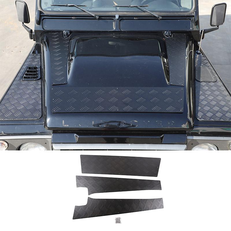 For Land Rover Defender 90 110 130 2004-18 Alloy Car Front Bumper Tailgate Roof Window Inner Door Fuel Tank Cap Hood Accessories
