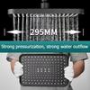 Rain Shower Head High-Pressure Stainless Steel Rainfall Showerhead Large Waterfall Bathroom Square Showerhead