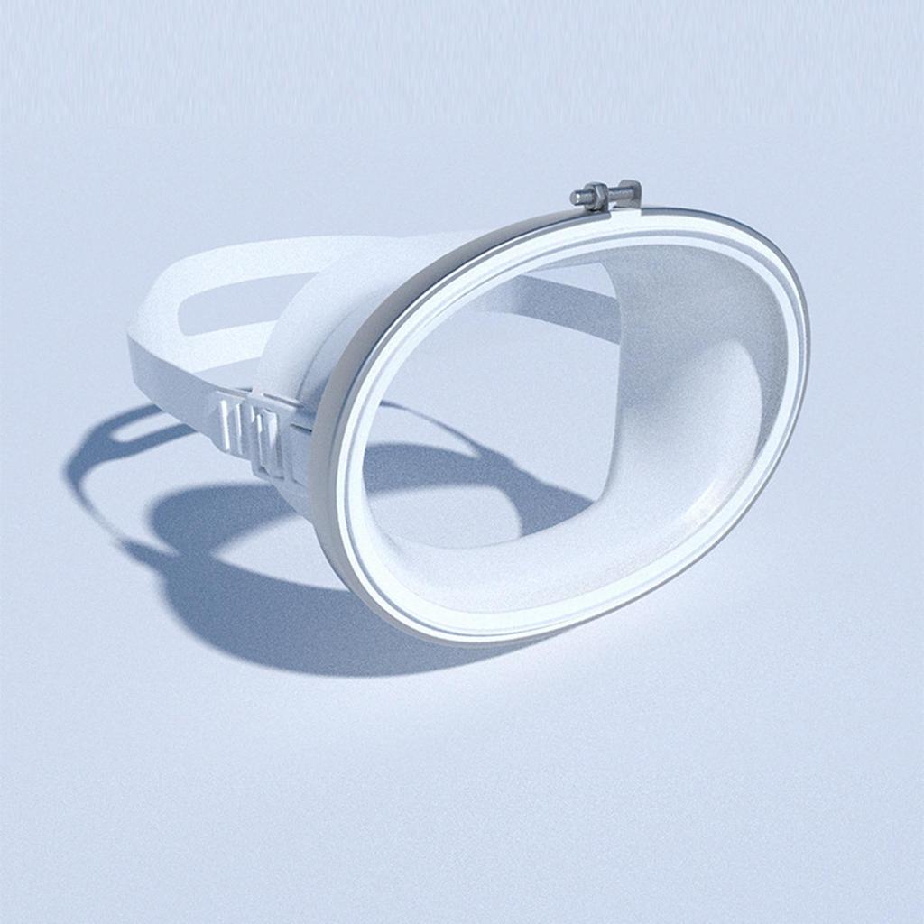 Scuba Goggles Anti Fog Wide Angle Snorkelling Equipment Silicone and Glass Portable Swimming Mask Single Lens Oval Shape
