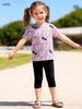 Summer Short Sleeve Girls' Cartoon Set - European American Style