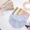 6Pcs Cotton Crotch Seamless Briefs Mid Waist Underwear for Women Soft Lace Bowknot Panties  Lady