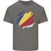 Torn Seychelles Flag Seychellois Day Football Unisexs Light Cotton TShirt