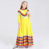 Traditional Mexican Girl Long Skirt Ethnic Dance Costume Children's Ethnic Style Party Performance Game Costume