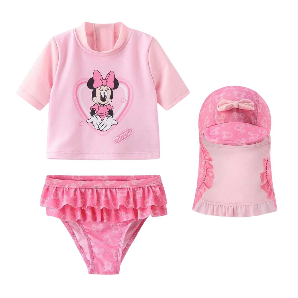 Disney Baby Girls Minnie Mouse Face Swim Set (Pack of 3)