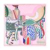 Manual Hand Rolled Twill Silk Scarf Women Timpani Print Square Scarves Echarpes Curled Foulards Femme Wrap Bandana Hijab 90CM