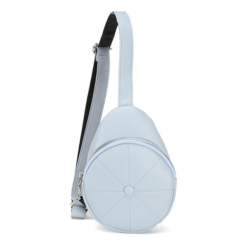 Small Round Bag Fashionable Shell Triangle Bag Multi-functional Chest Bag, Waist Bag Sports Small Bag