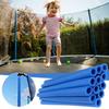 Replacement Trampoline Poles 12 pieces 40cm Round Tube Trampoline Foam Cover Waterproof Tube Padding Replacement Part for Indoor