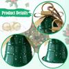 Christmas Bell Ornament Rustic Metal Christmas Decoration Xmas Decor Charm Pendant for Restaurant Yard Home Festive Celebration