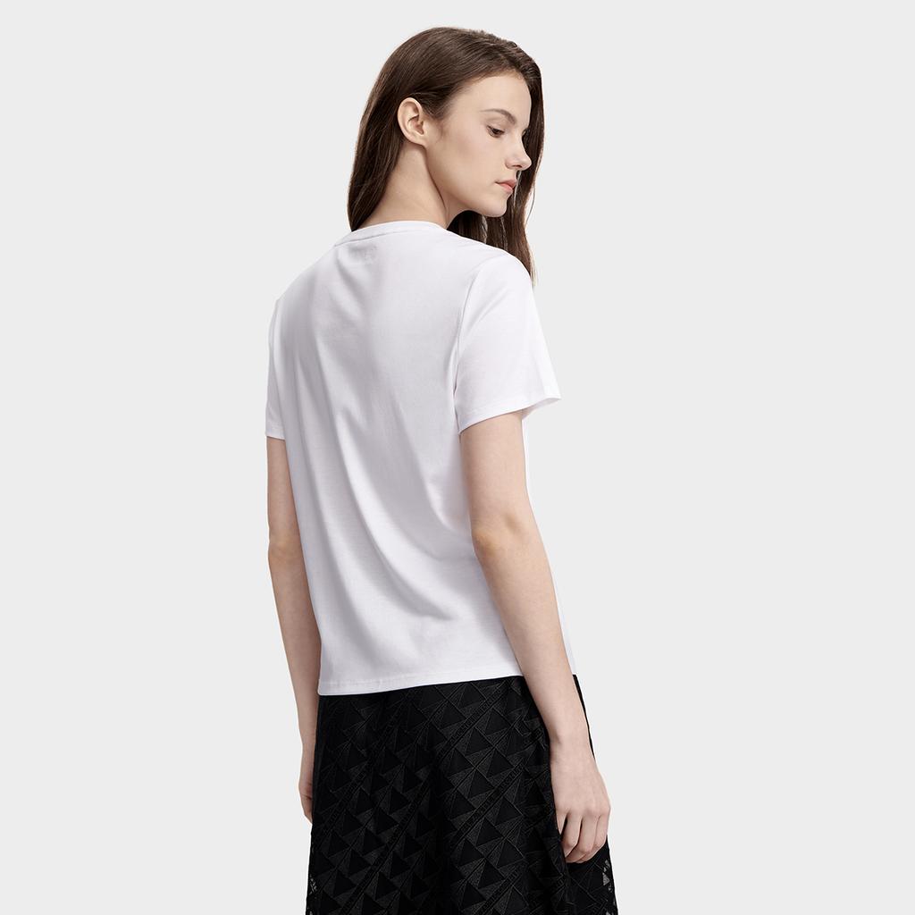 New FILA T Shirt Women's Standard White F11W327104FWT