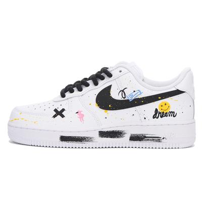 Air Force 1 07 Chaussures de Skateboard Basses Homme Noir Blanc CW2288-111(Équipe59-)