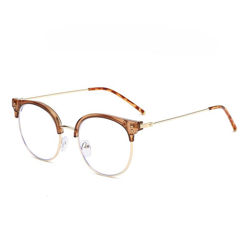 Damen Neue Retro Runde Rahmen Mode Lesebrille Herren und Damen High-Definition Anti-Blaulicht Lesebrille Presbyopiebrille