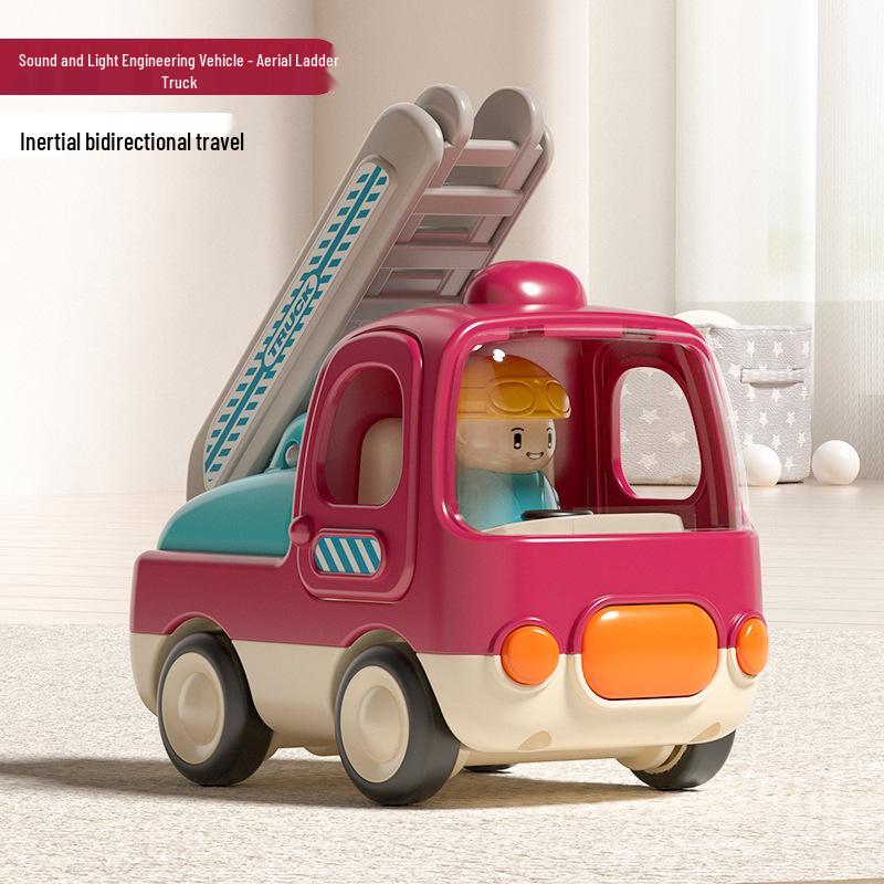 

Детская музыкальная инженерная игрушечная машинка для мальчиков, 1-3 года, подарок для раннего развития