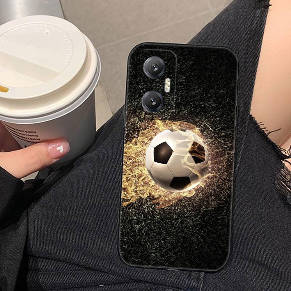 Soccer Football Ball Cover Phone Case For Infinix HOT 60 50 10 10I 10S 11 12 12I 20I 20S 30I ZERO X 20 30 40 Silicone Case Shell