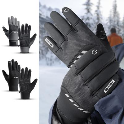 Winter Sports Plus Velvet Warm Gloves For Men And Women Touch Screen Ski Cycling Bicycle Riding Cold-Proof Outdoor Gloves