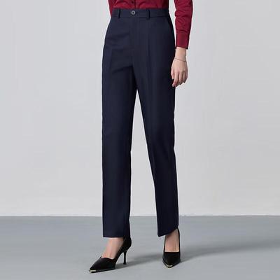 Women's Semi-Elastic Straight-Leg Dress Pants