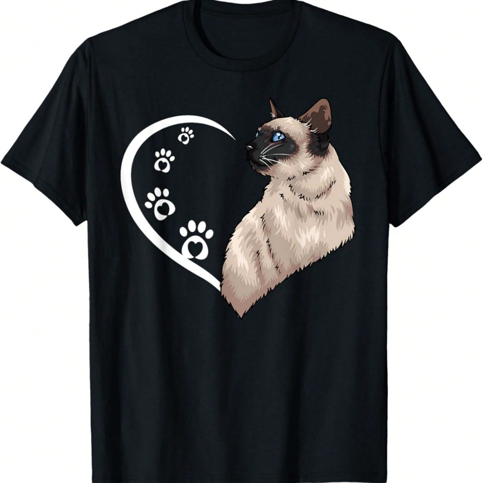 Siamese Cat Shirts For Girls Kids Heart Cute Siamese T-Shirt S разноцветный