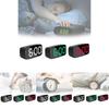 Design Led Electronic Clock With 24 Hour Display And Mirror Surface For Desk Decor