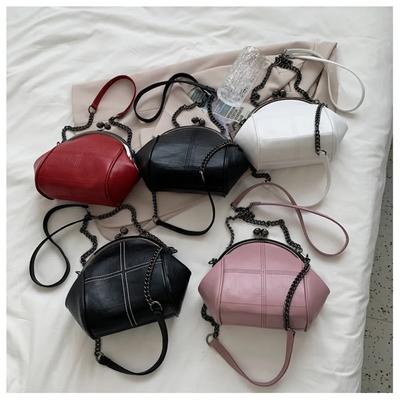 Fashion Chain Design Ladies Shoulder Bag High Quality PU Leather Women Messenger Bags Solid Color Designer Women'S Wallet