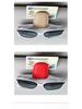 Leather Car Visor Sunglasses & Card Holder Clip