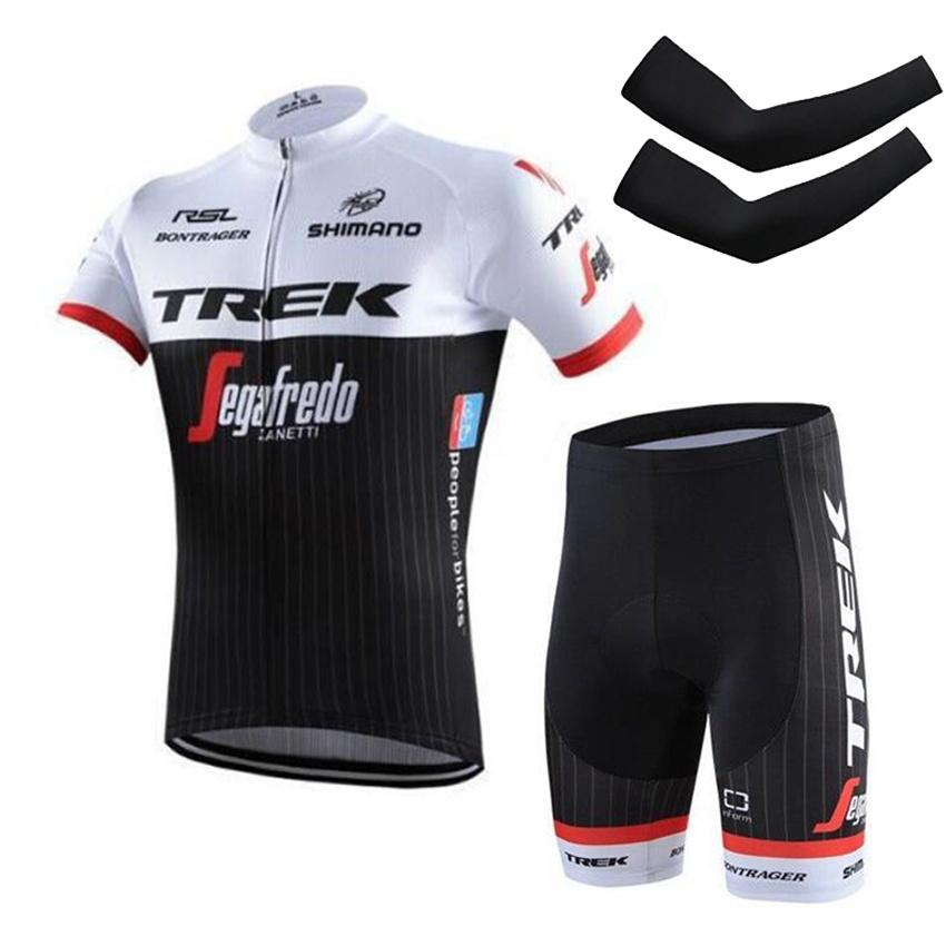 Nuevo conjunto de maillot y culotte de ciclismo para hombre TREK traje de competición camiseta de manga corta verano deporte transpirable maillot de bicicleta