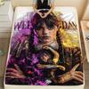 1 Stück Wednesday-Print Flanelldecke, Hohe Qualität, Bequem für alle Jahreszeiten, Heimdekoration, Wärme und Komfort, Perfekt für Weihnachtsgeschenke