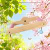 Wood Rotating Bird Perch Toy DIY Windmill Swing Parrot Toy Bird Training Stand  Bird Play