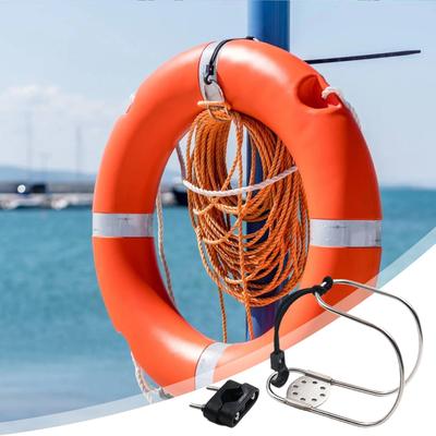 Horseshoe Life Ring Bracket For Ships Stainless Steel Life Buoy Stand Rack Ring Yacht Life Ring Holder Float Rack Boat Accessory
