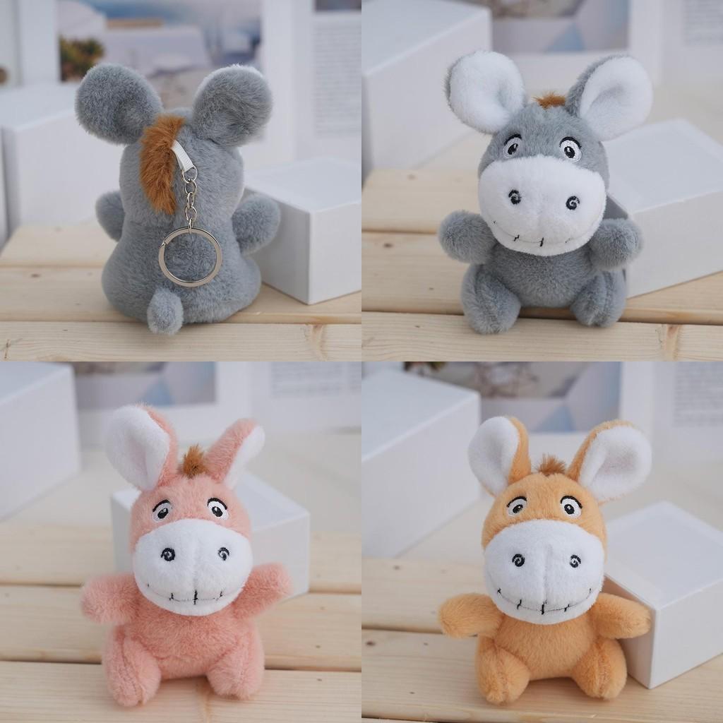 Adorable Plush Donkey Keychain Cute Stuffed Animal Doll With Pp Cotton Filling