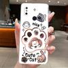 Casing For Xiaomi Mi A2 Mi 6X Case For Mi A2 Lite Cover Aesthetic Luxury Fashion Cute Cat Transparent Soft Silicone Phone Case
