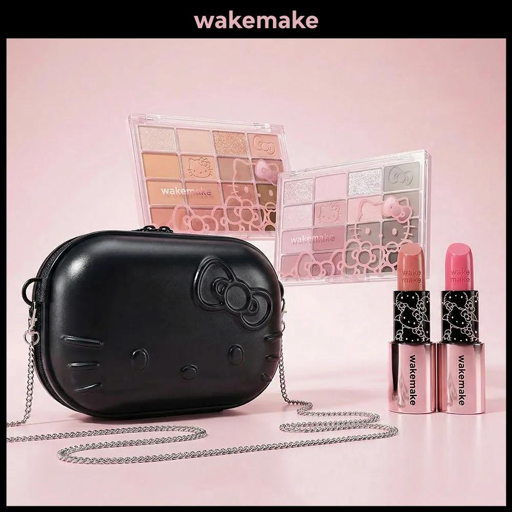 [HELLO KITTY] WAKEMAKE Lip & Eye Kit (Warm Tone / Cool Tone) 02 Cool Tone